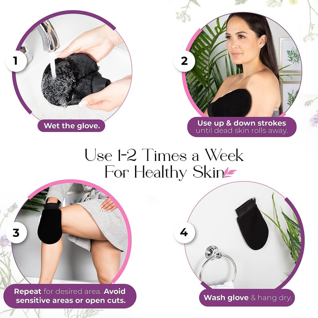 Premium Exfoliating Bath Gloves – Professional-Grade Body Scrubber for Skin Revitalization