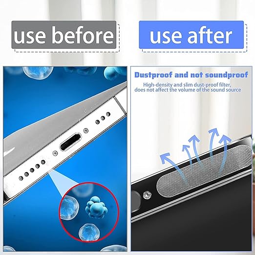 Premium Mobile Phone Dust-Proof Sticker Set – Professional-Grade Speaker and Port Protection