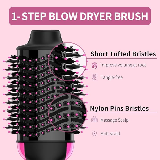 One Step Hair Dryer & Volumizer Brush – Multi-Functional Salon Styling Tool