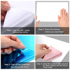 Premium Adhesive Flexible Plastic Mirror – 30x20cm Lightweight DIY Wall Decor and Vanity Solution