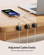 Premium 6-Piece Data Cable Holder Set – Sophisticated Professional Cable Management Solution