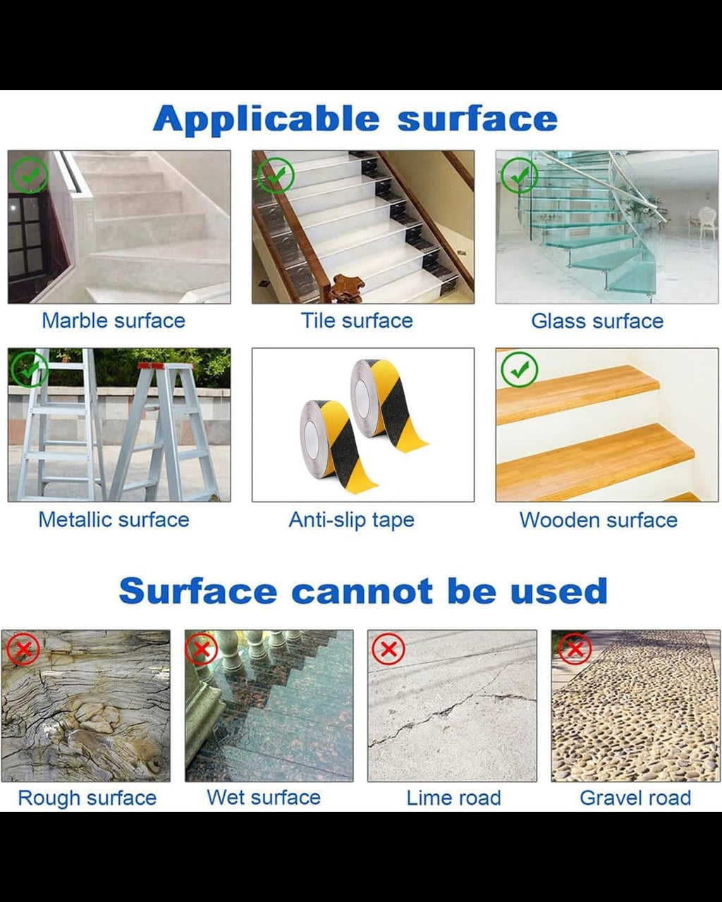Single Deals™ Anti-slip Grip Tape 5 cm x 5 m