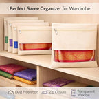 Single Deals™ Cotton Saree Cover - Premium Quality