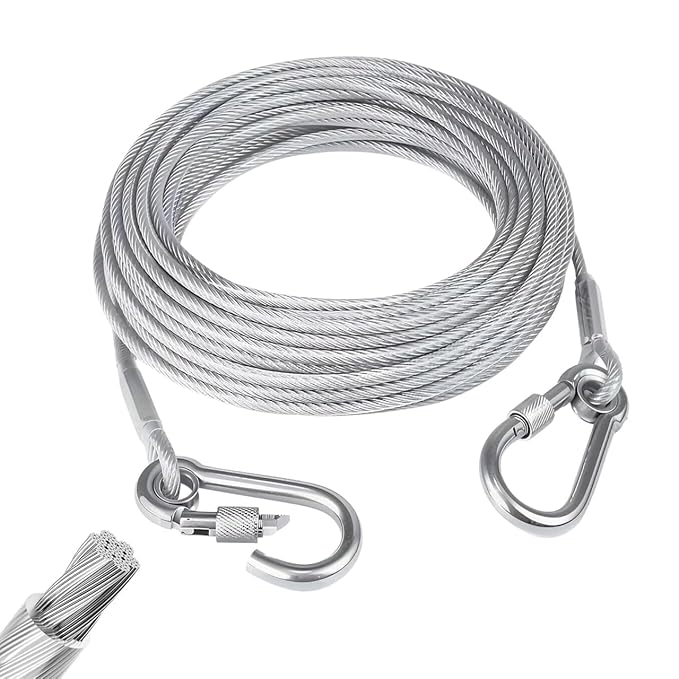 Single Deals™ 5 Meter Heavy Duty Clothes Drying Rope With Hooks - Premium Quality