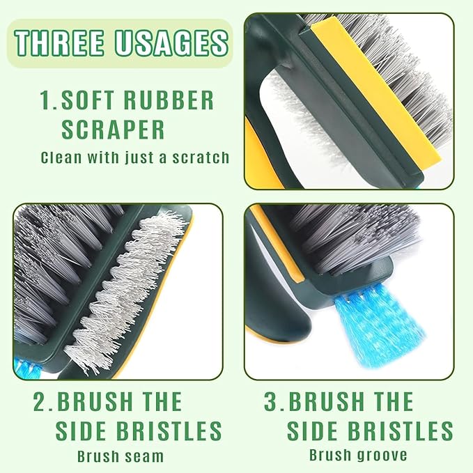 4 in 1 Tile Brush With Handle – Sophisticated Maintenance Solution Premium Quality SingleDeals™
