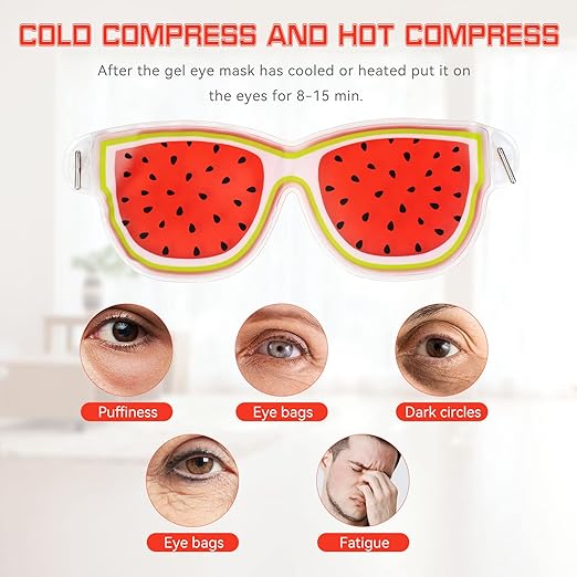 Fruit-Themed Cooling Gel Eye Mask – Soothing Treatment for Dark Circles and Puffiness Premium Quality Single Deals™