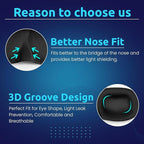 Contoured 3D Sleep Eye Mask – Ergonomic Blackout Aid for Travel and Rest