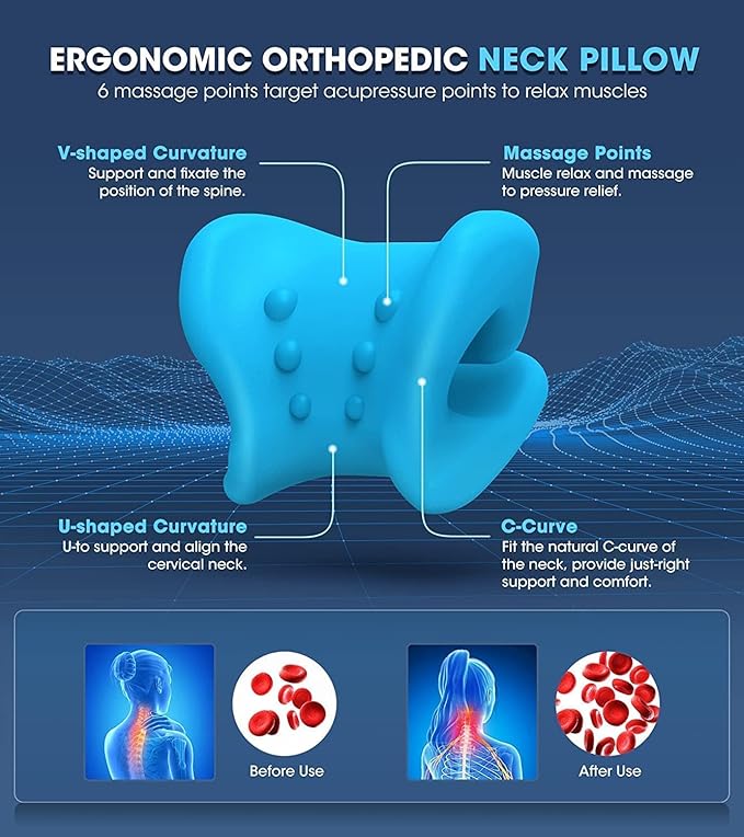 Premium Ergonomic Cervical Neck Support Pillow – Professional-Grade Relaxation Solution