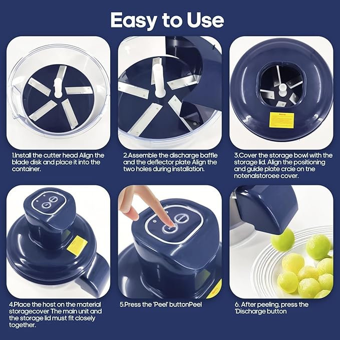 Single Deals™ Automatic Electric Garlic   Peeler Chopper [Premium Quality]