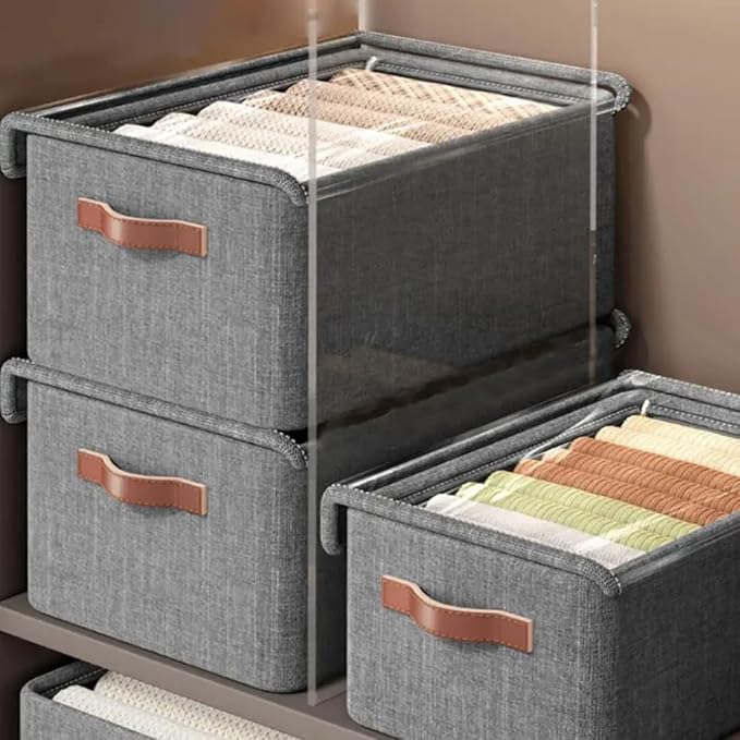 Single Deals™ Folding Storage Box With Lid - Premium Quality