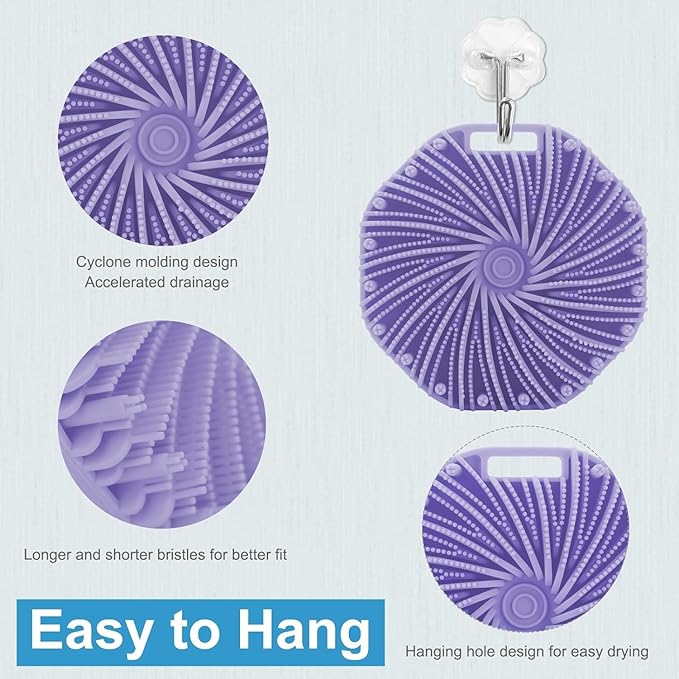Silicone Body Scrubber Brush – Durable, Food-Grade Exfoliating Tool for Deep Cleansing