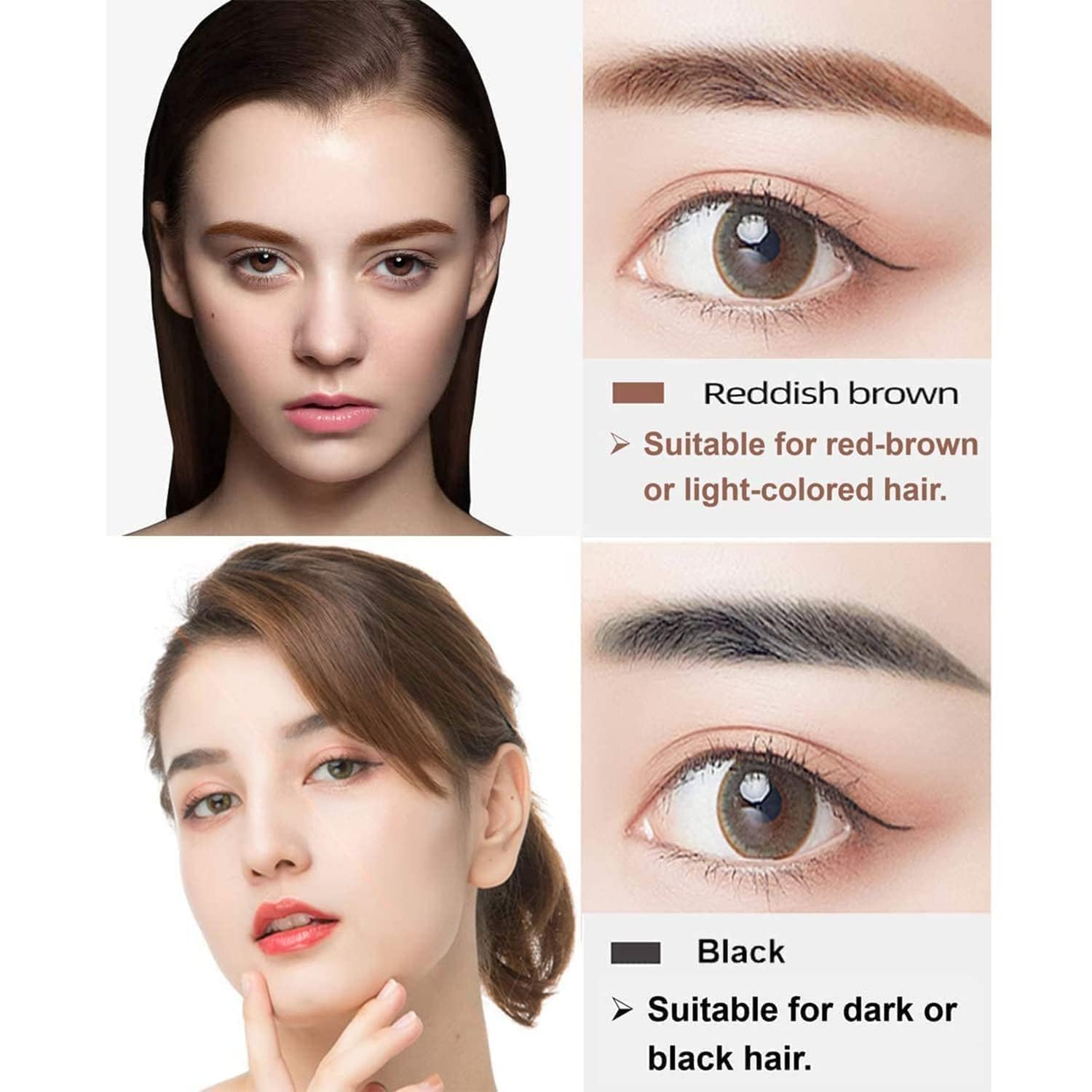 4-Tip Eyebrow Contouring Pen – Precision Micro-Blade Effect for Defined, Natural-Looking Brows Premium Quality Single Deals™