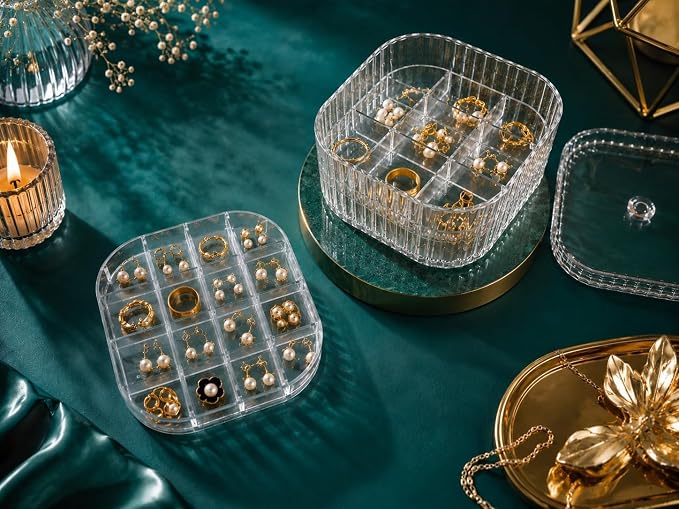 Single Deals™ 3 Layer Acrylic Jewellery Storage Box - Premium Quality