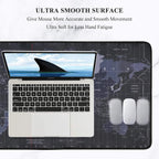 Large World Map Desk Mat – Extended Mouse Pad for Enhanced Desktop Organization and Aesthetic Appeal Premium Quality Single Deals™