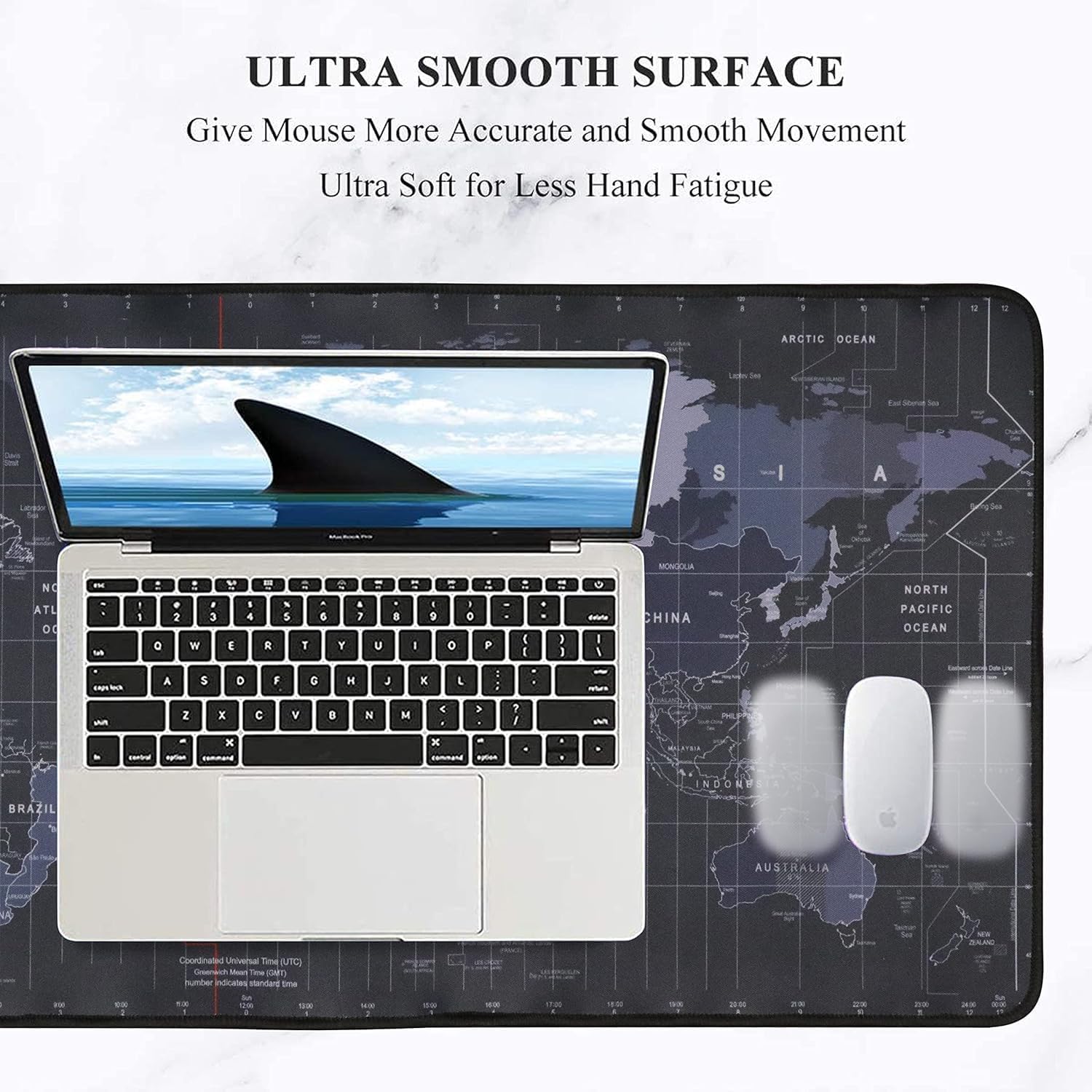 Large World Map Desk Mat – Extended Mouse Pad for Enhanced Desktop Organization and Aesthetic Appeal Premium Quality Single Deals™