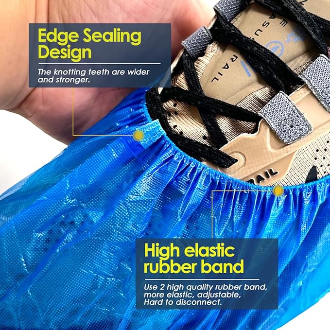 Disposable Plastic Shoe Covers – Hygienic, Lightweight Protective Guards for Clean Environments and Versatile Use Premium Quality Single Deals™