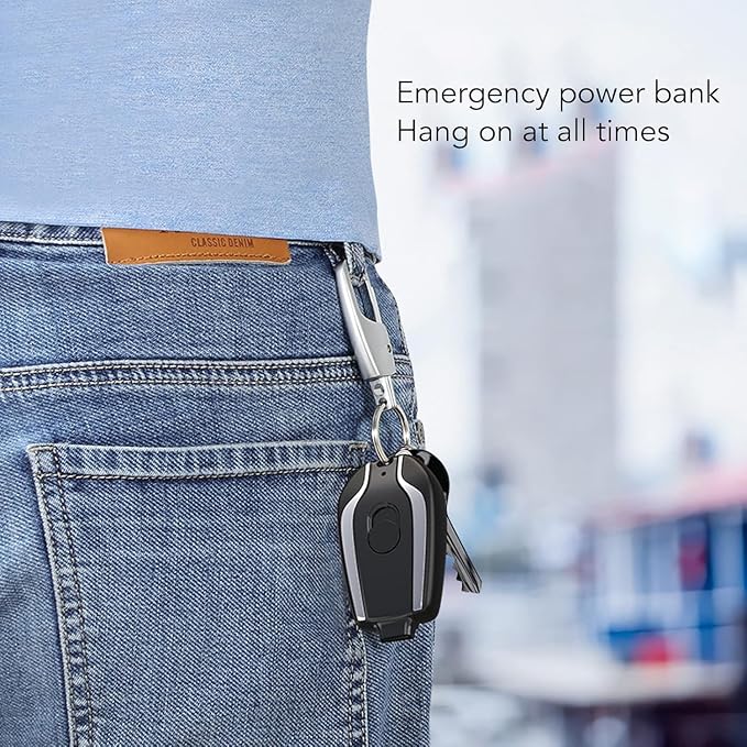 Premium Portable Keychain Emergency Charger for Type-C Devices – Essential Power Solution