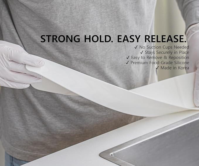 30 Cm Kitchen Sink Splash Guard, Silicone Faucet Splash Guard Mat for Kitchen Counter, Ultra-Wide Sink Water Splash Guard, BPA Free, No Suction Cups, Anti-Slip Sink Water Barrier Protector