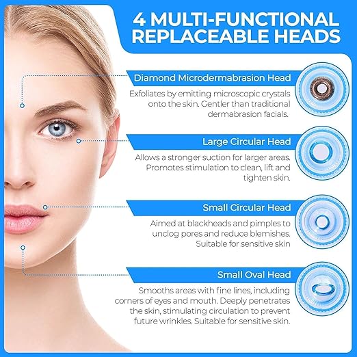 Derma Suction Pore Cleaning Device – Vacuum-Powered Facial Tool for Deep Pore Cleansing and Blackhead Removal Premium Quality Single Deals™