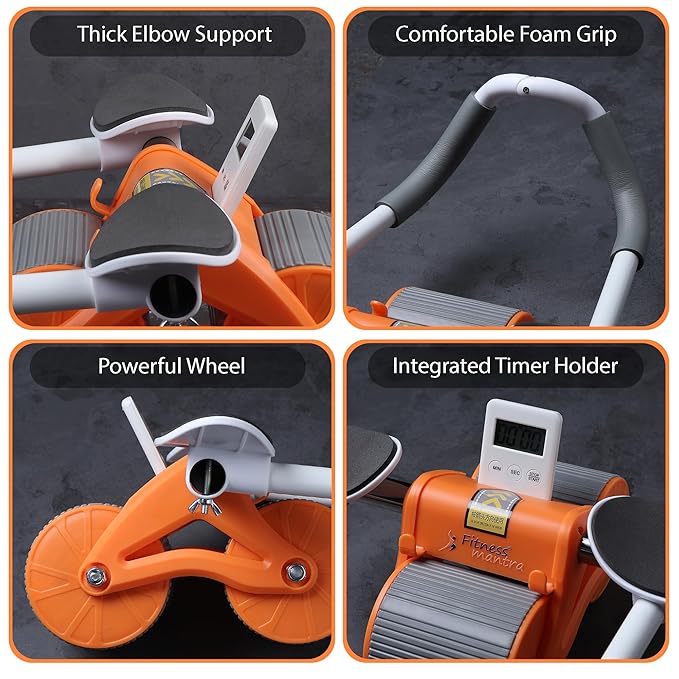 Advanced Abdominal Wheel Trainer – Multi-Functional Core Exerciser with Digital Performance Monitor Premium Quality Single Deals™