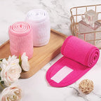 Face Wash Headband (Pink) – Adjustable Soft Microfiber Spa Hairband for Skincare, Makeup Application, and Facial Routines Premium Quality Single Deals™