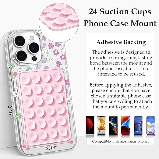 Premium Silicone Suction Phone Case Attachment – Versatile Hands-Free Mounting Solution
