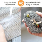 Premium Double-Sided Steel Wire Dish Cloth – Durable, High-Performance Scrubber for Heavy-Duty Cleaning