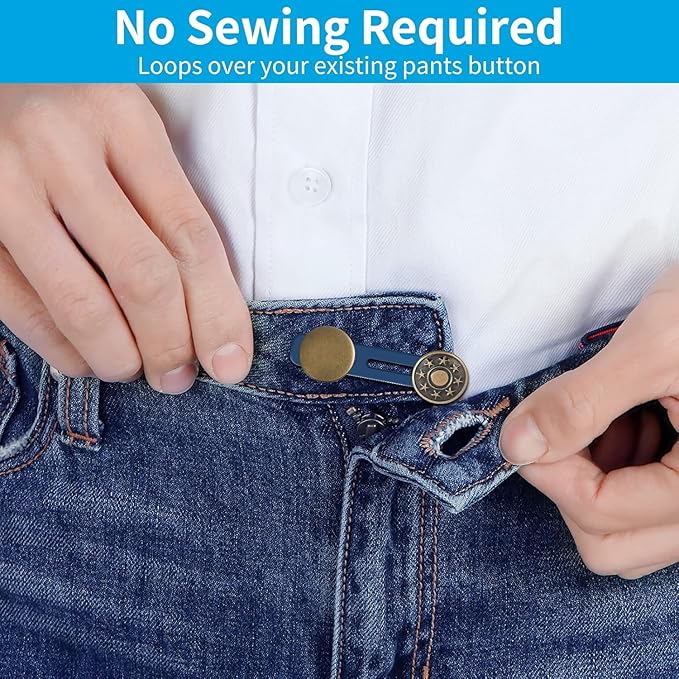 12 Pcs Extenders for Jeans, Pant Button – Sophisticated Fit Optimization Solution Premium Quality SingleDeals™