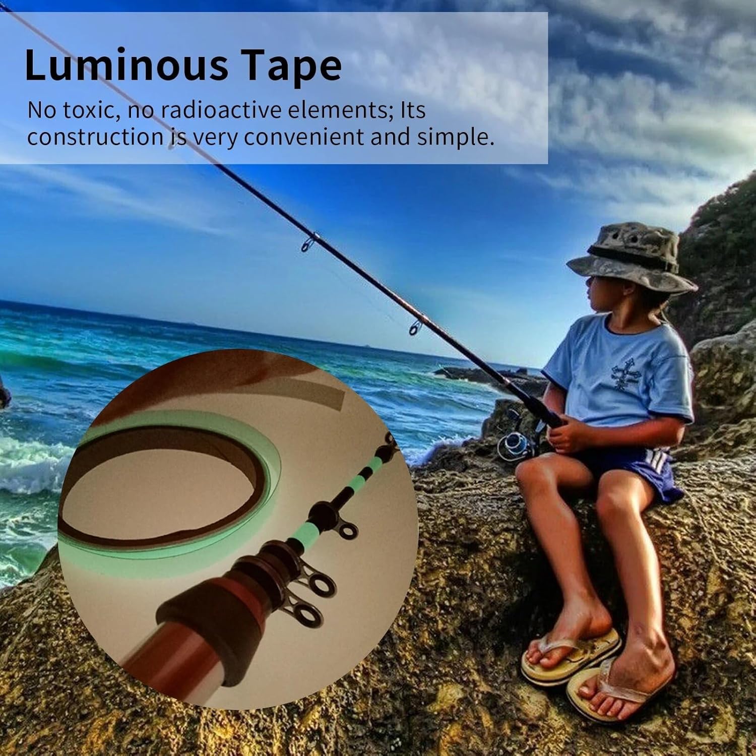 Single Deals™ 1 inch Glow Sticker tape