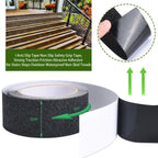Single Deals™ Anti-slip Grip Tape Black  Dimensions: 5 cm x 5 m