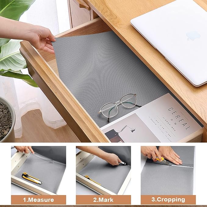 Versatile Drawer Mat (45x500cm) – Protective, Durable Liner for Kitchen and Home Organization Premium Quality Single Deals™