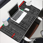 Large Desk/Keyboard Mat with Shortcut Reference Guide – Productivity-Boosting Extended Surface for Laptops and Desktop Workstations Premium Quality Single Deals™