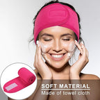Face Wash Headband (Pink) – Adjustable Soft Microfiber Spa Hairband for Skincare, Makeup Application, and Facial Routines Premium Quality Single Deals™