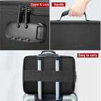 Single Deals™ Document Storage Bag With Lock - Premium Quality