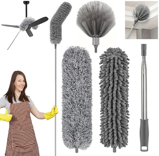 4 in 1 Microfiber Feather Duster – Sophisticated Maintenance Solution Premium Quality SingleDeals™