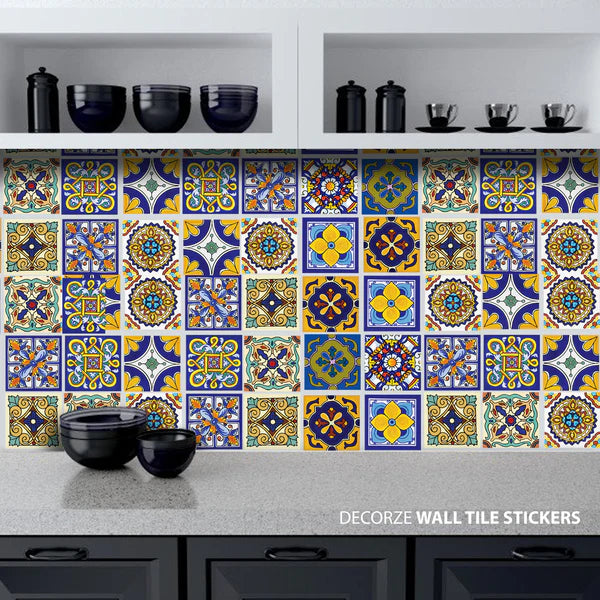 Decorative Self-Adhesive Waterproof Kitchen Wall Sticker – Premium Tile Pattern, 60x200cm