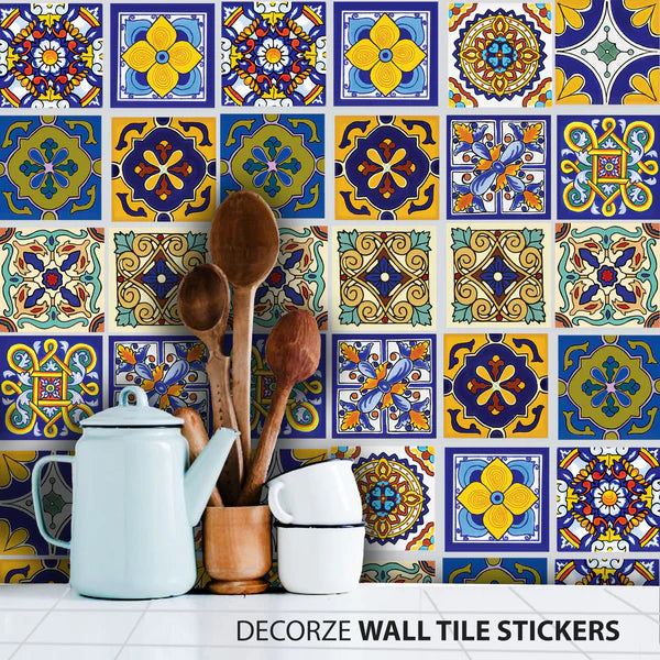 Decorative Self-Adhesive Waterproof Kitchen Wall Sticker – Premium Tile Pattern, 60x200cm
