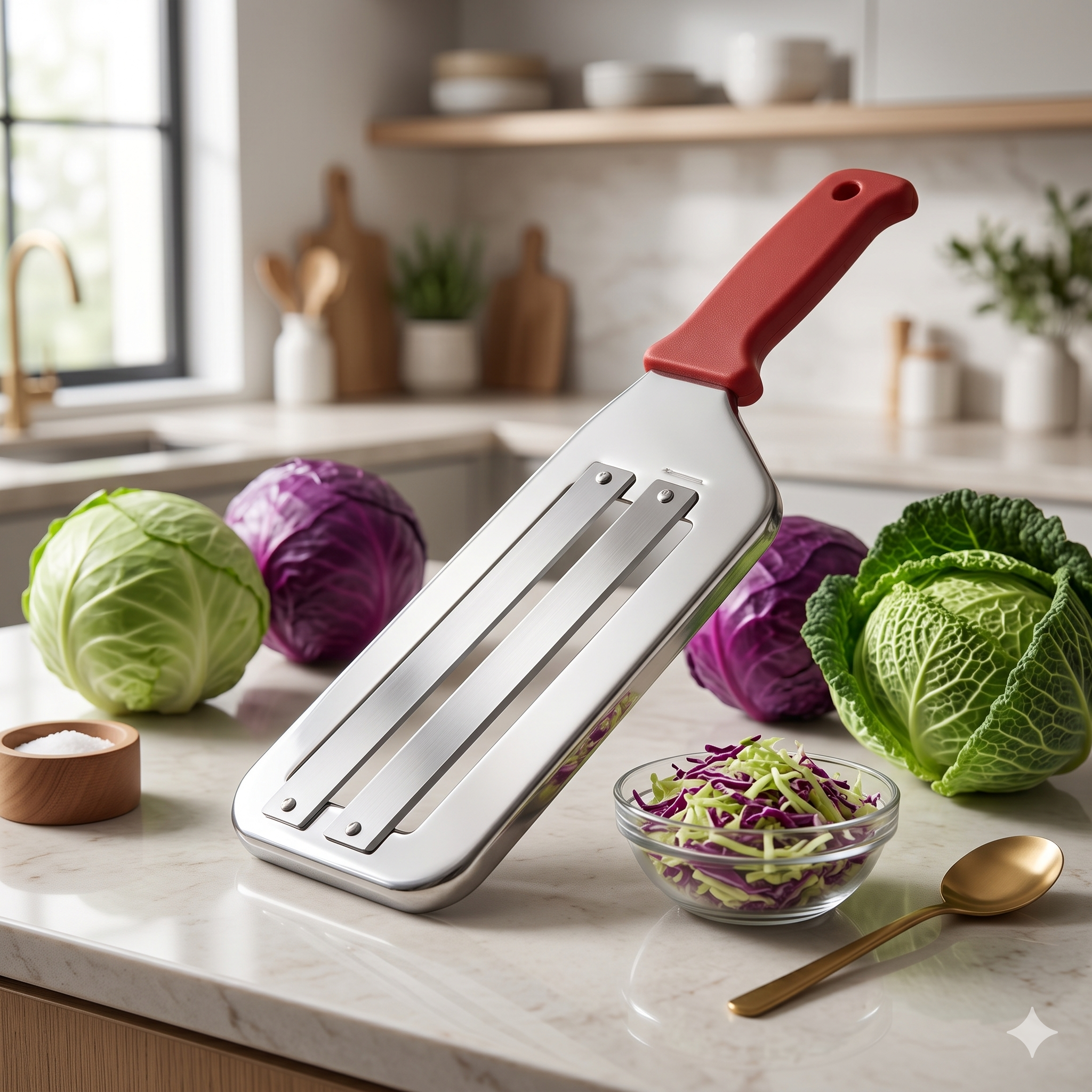 SINGLE DEALS® EliteCare Precision Cabbage Shredder Knife — Premium Quality