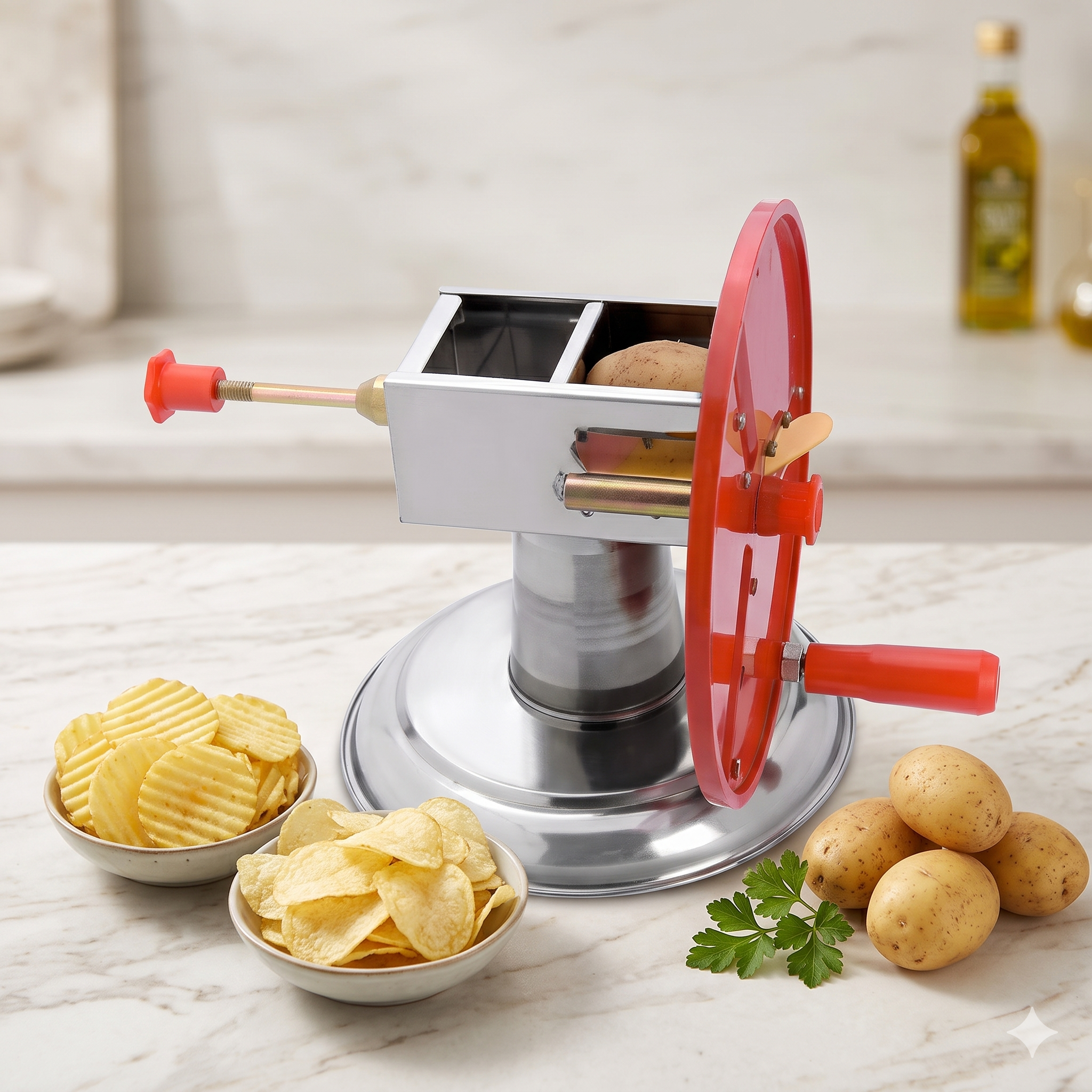 Single deals Gourmet POTATO CHIPS MAKER Precision Culinary Slicer™ [Premium Quality]