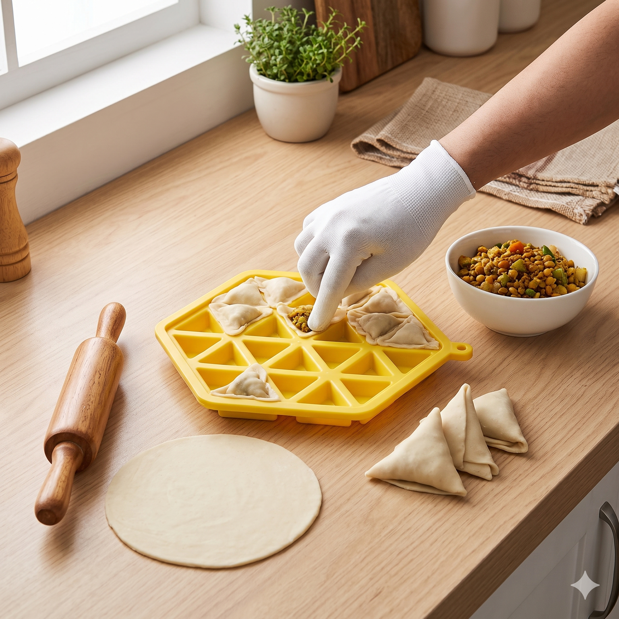 Single Deals™ Professional Samosa Maker Tray™ [Premium Quality]