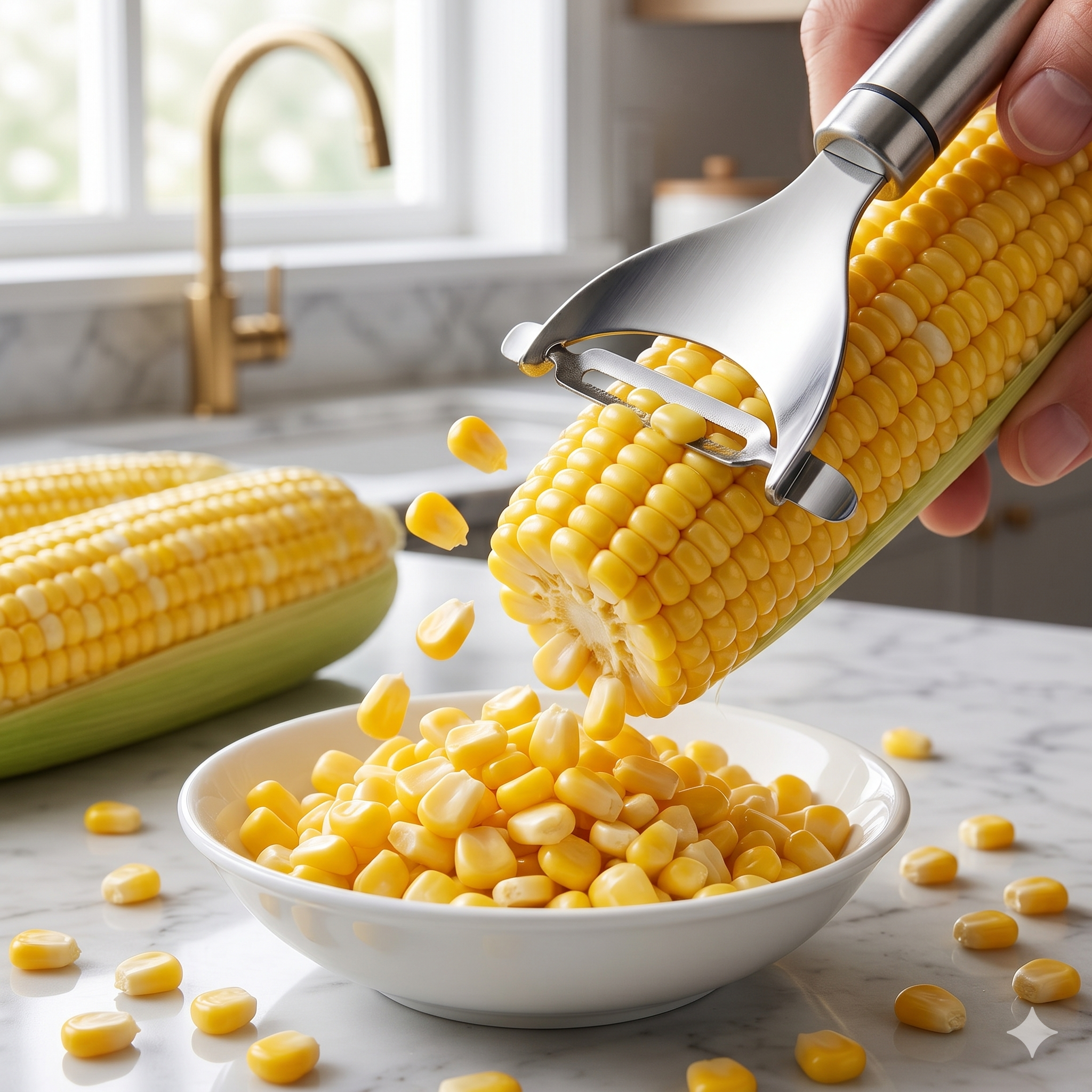 SINGLE DEALS® EliteCare Precision Stainless Steel Corn Peeler — Premium Quality