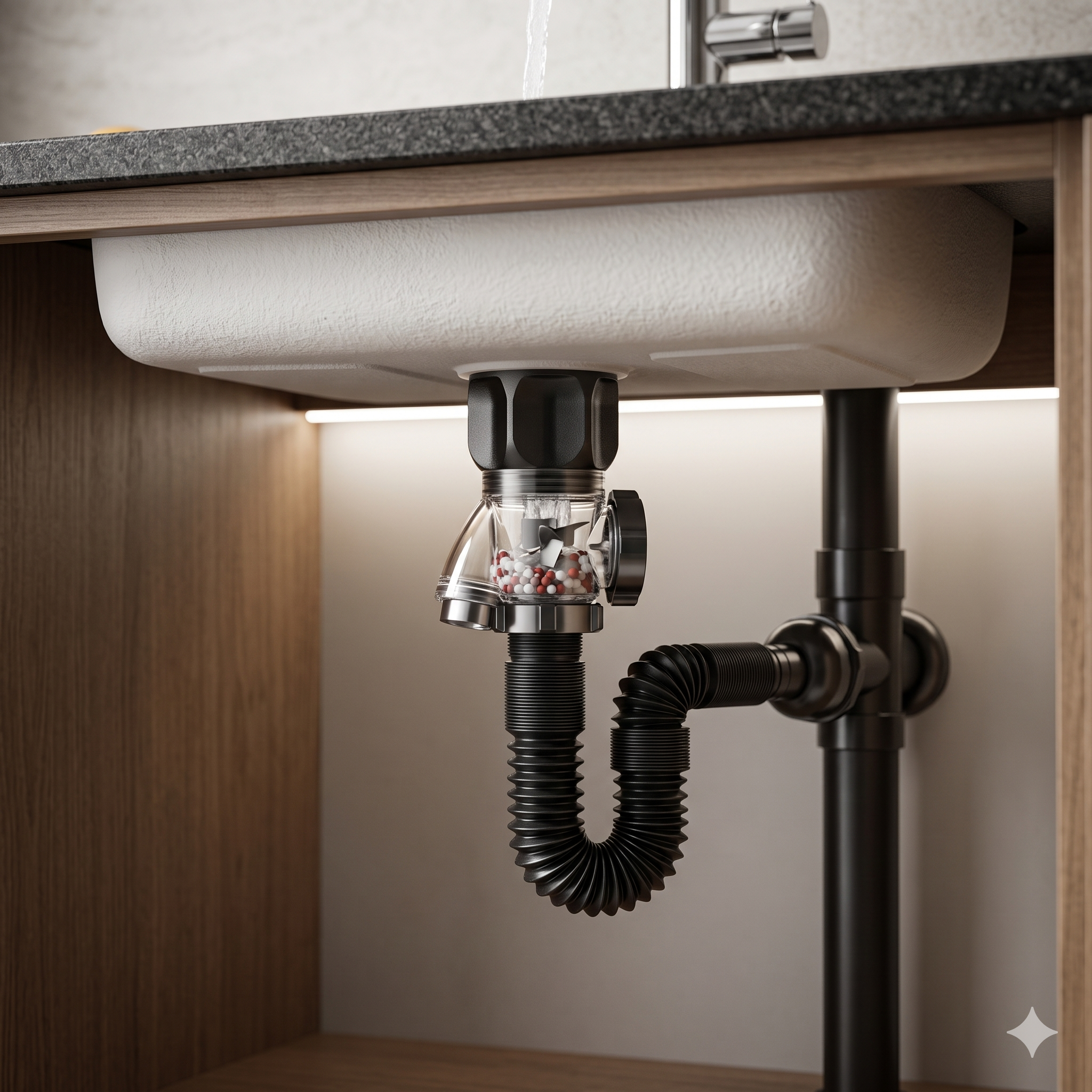 Single Deals Aqua-Tight Retractable Flex-Flow Premium Quality Non Clogging  Sink Drain System