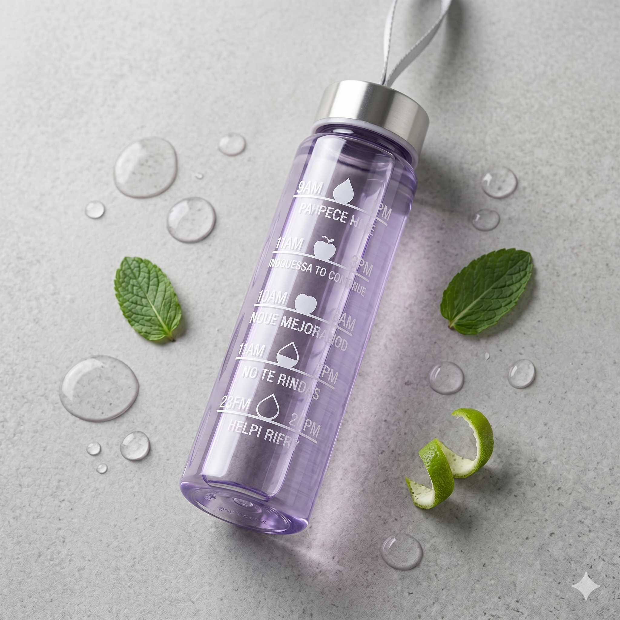Single Deals Premium Quality 400ml Motivational Time-Marker Water Bottle