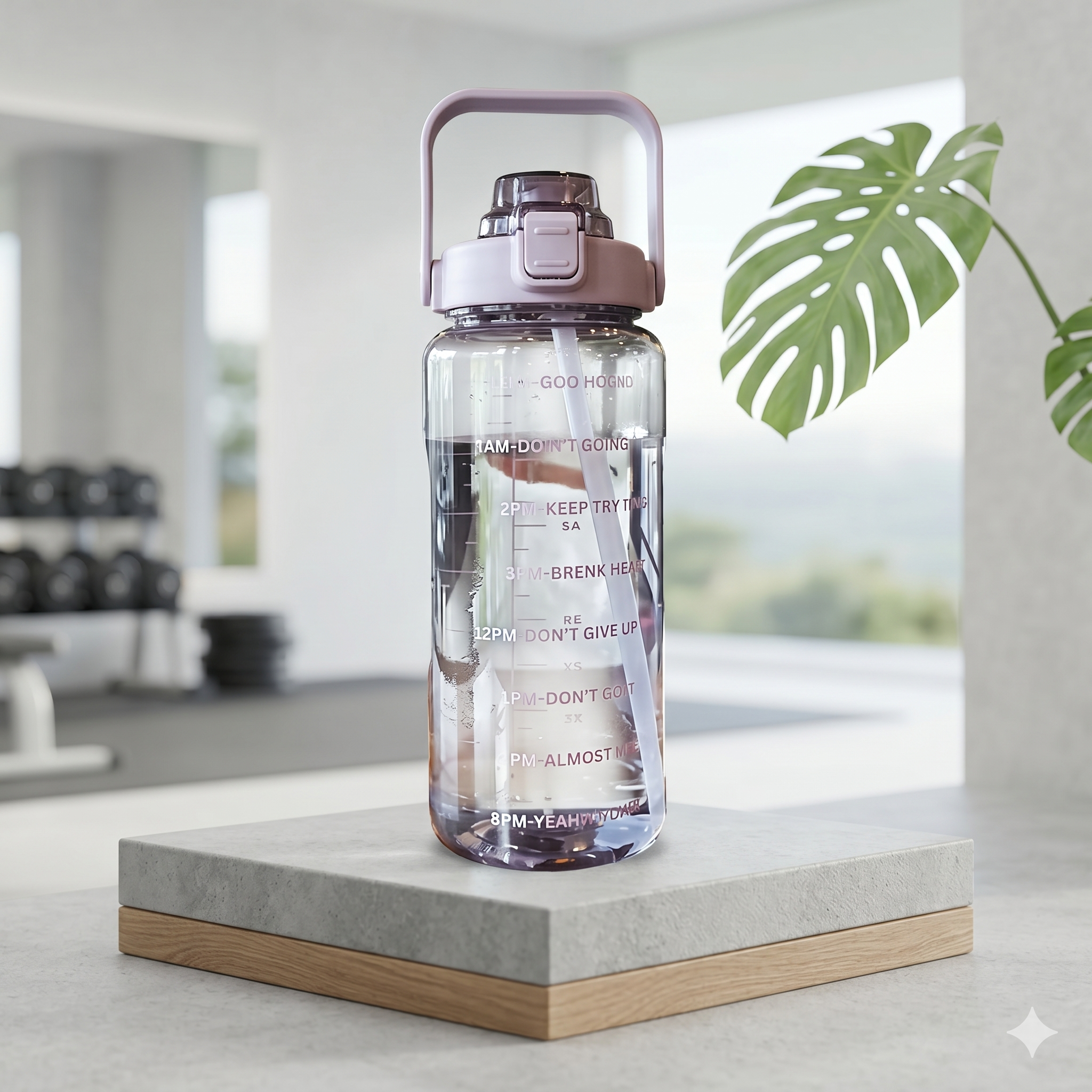 Single Deals 2 Liter Motivational Time-Marker Water Bottle - Premium Quality