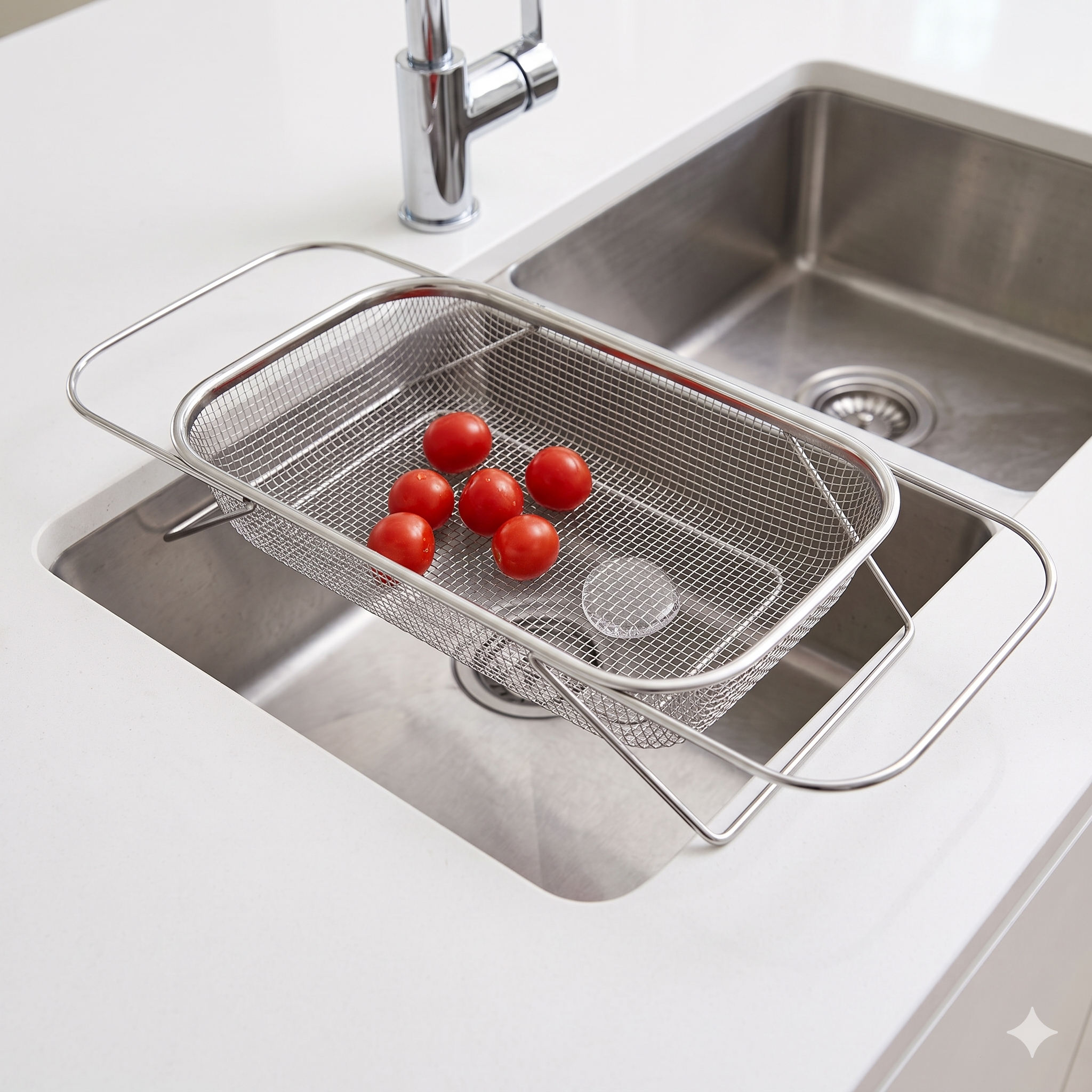 Single deals™ Premium Quality 30cm X 21cm Extendable Kitchen Sink Strainer Basket