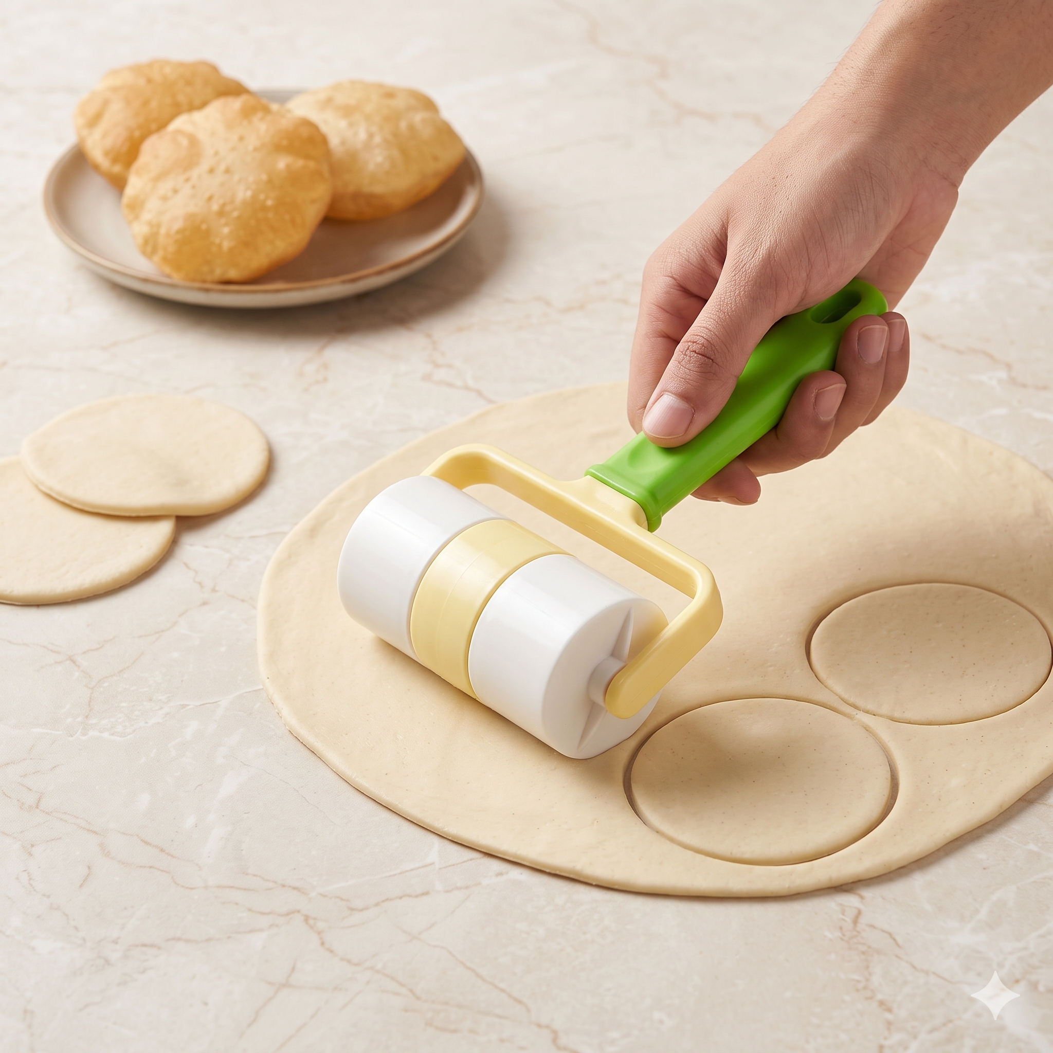 SINGLE DEALS™ Dual-Action Pastry & Puri Maker [Premium Quality]