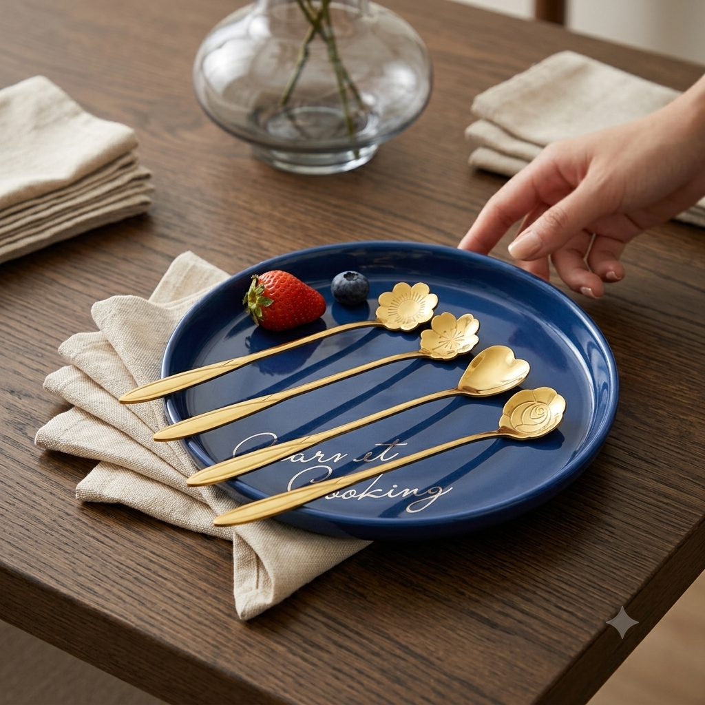 Single Deals™ Professional Golden Spoon Set™ [Premium Quality]