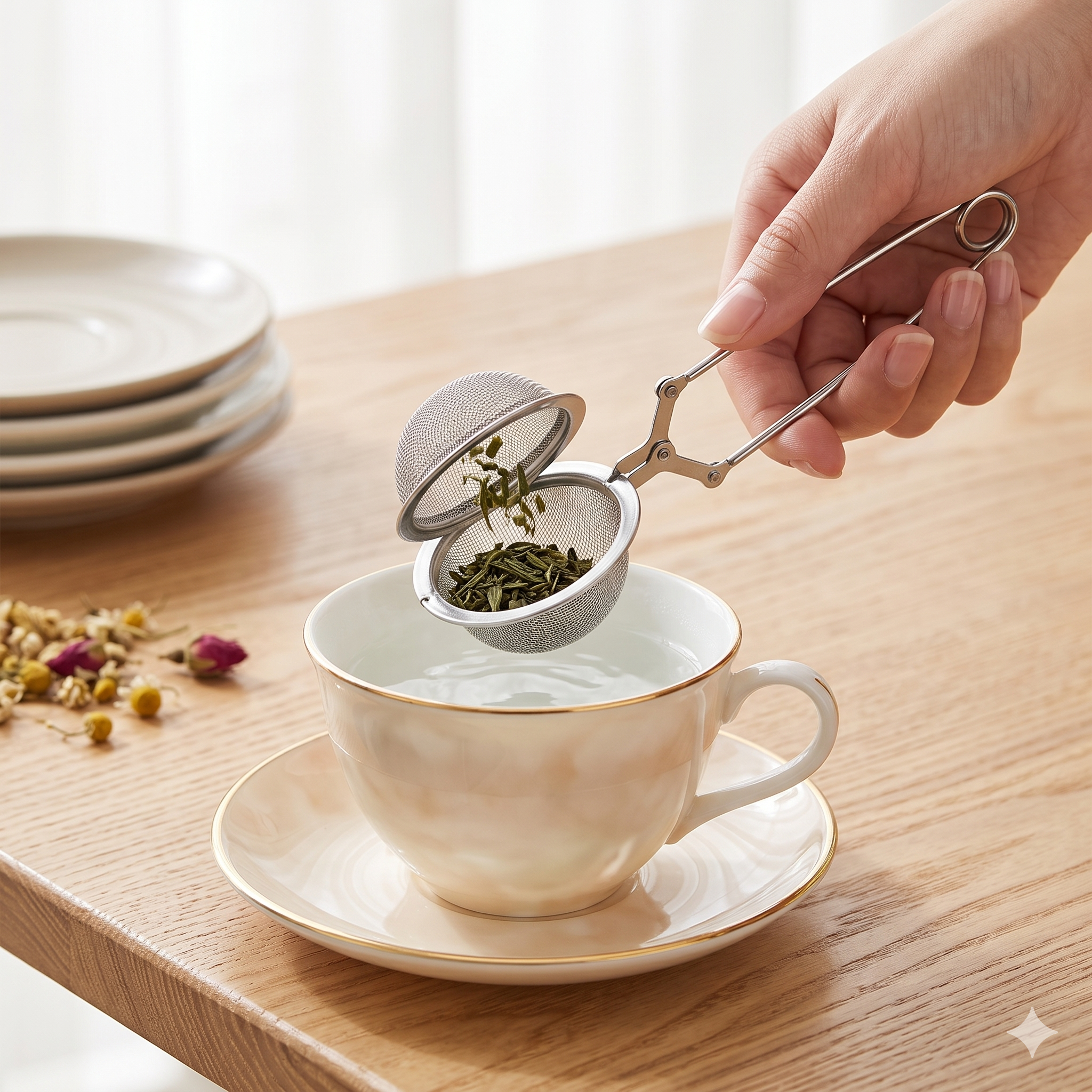 Single Deals™ Professional Stainless Steel Tea Infuser Clip™ [Premium Quality]
