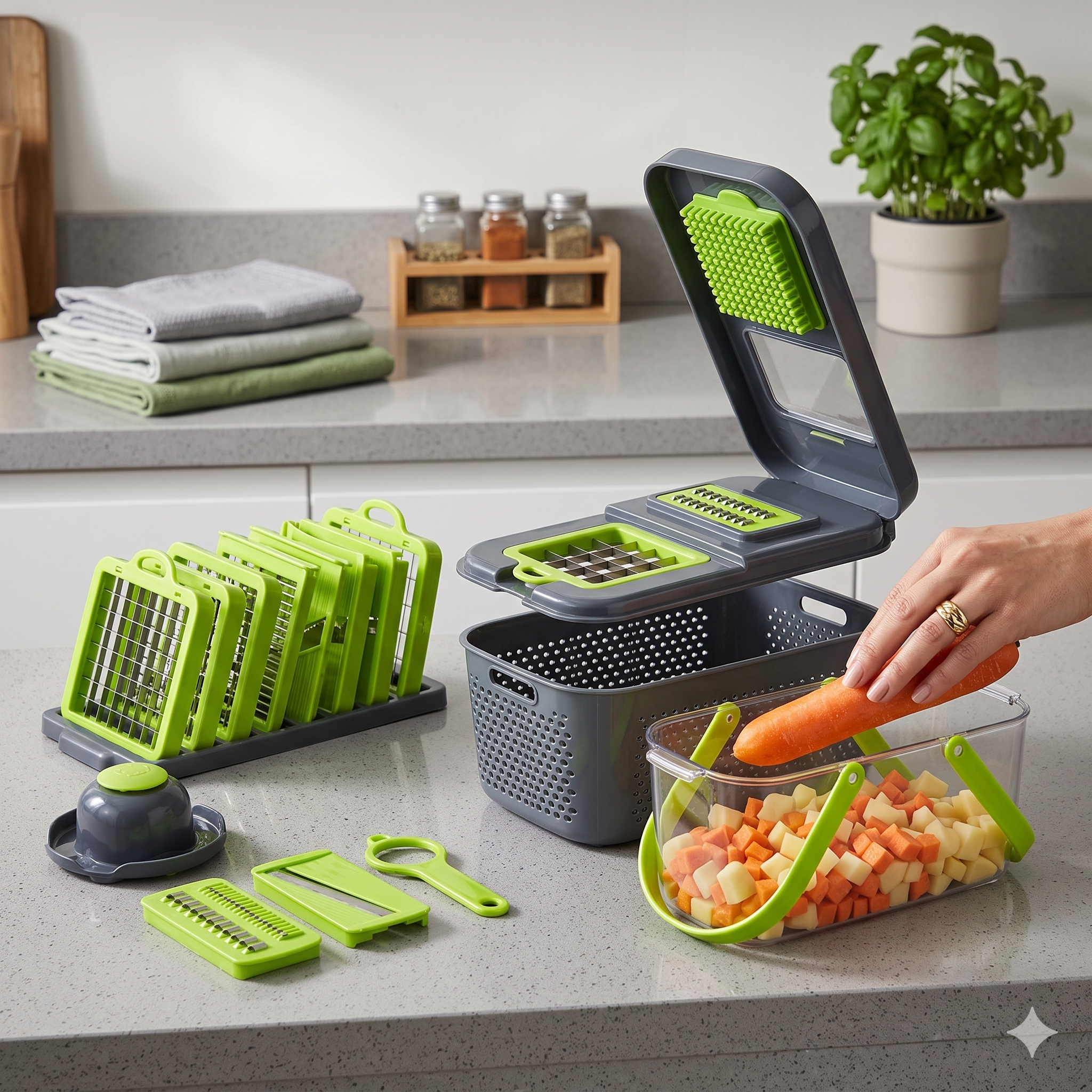 Single Deals™ 22 in 1 Multipurpose Chopper [Premium Quality]