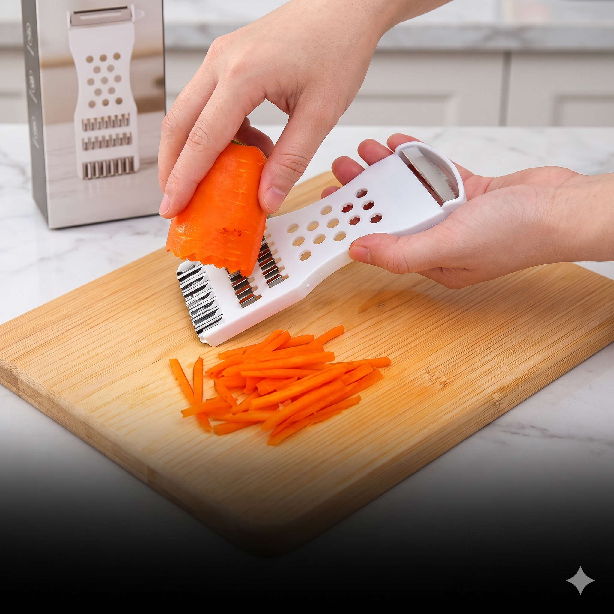 SINGLE DEALS® EliteCare Multi-Blade Precision Vegetable & Fruit Shredder — Premium Quality